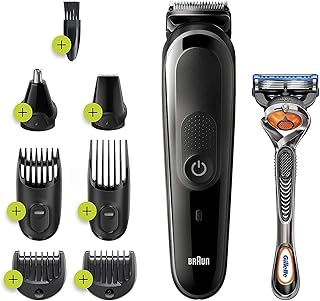 Braun Hair Clippers for Men MGK3260, 7-in-1 Beard Trimmer, Ear and Nose Hair Trimmer, Detail Trimmer, Cordless & Rechargea...