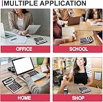 Calculator,Standard Function Electronics Desktop Calculators, Solar and Battery Dual Power, Big Button 12 Digit Large LCD Display, Handheld for Daily and Basic Office (1)