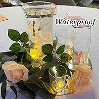 Vista 4 de ZGWJ 50 piezas de luces de globo mini, funciona con pilas, luz redonda impermeable LED de tiempo de espera prolongado para globo de cumpleaños