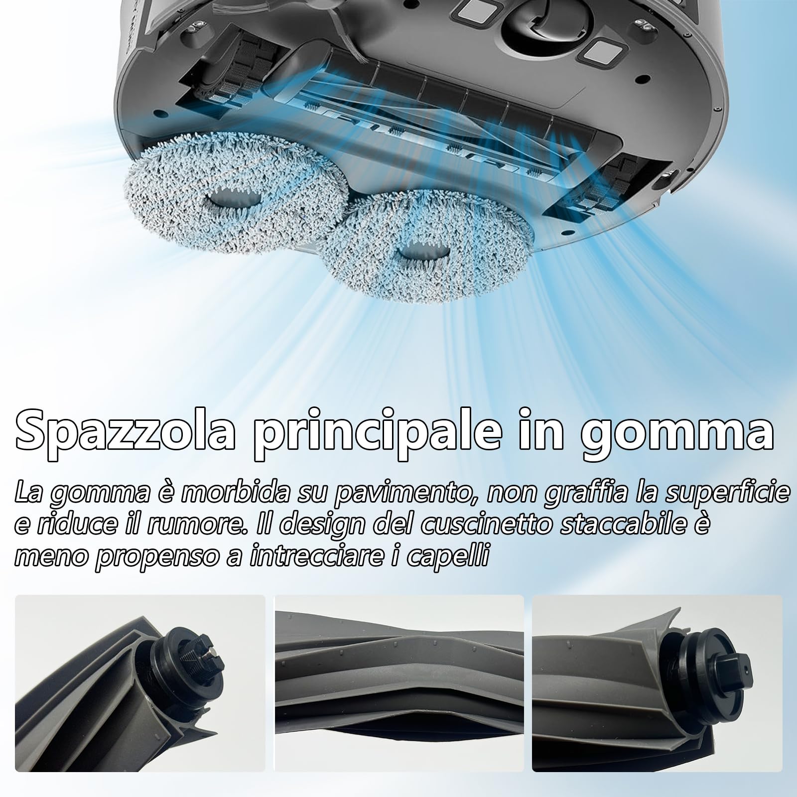 18 pcs Accessori per Dreame L10s Ultra Gen 2 Aspirapolvere Ricambio | 1 Spazzola principale,4 Filtri,4 Asciugamani,4 Sacchetto di polvere,4 Spazzola laterale,1 Spazzola da Pulizia,18 pcs Ricambio