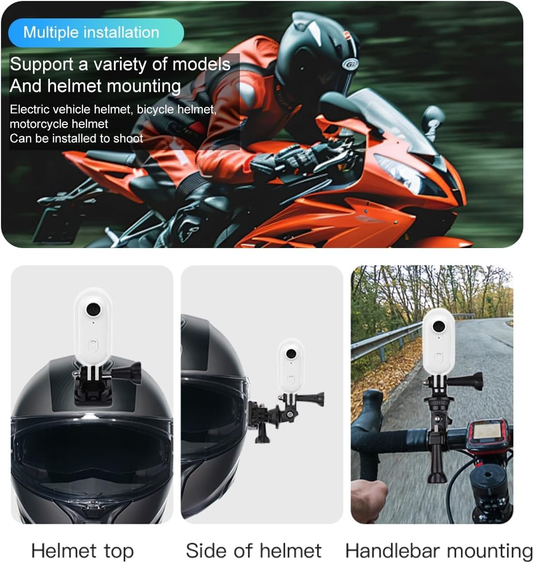 Winnes Mini ActionCam 1080P WiFi Vlog Kamera 120° Weitwinkel Objektiv,Thumb Sports Camera IP68 Wasserdicht bis 30M,800 mAh Akku Geeignet für Fahrrad,Ski,Tauchen,Tiere(schwarz)