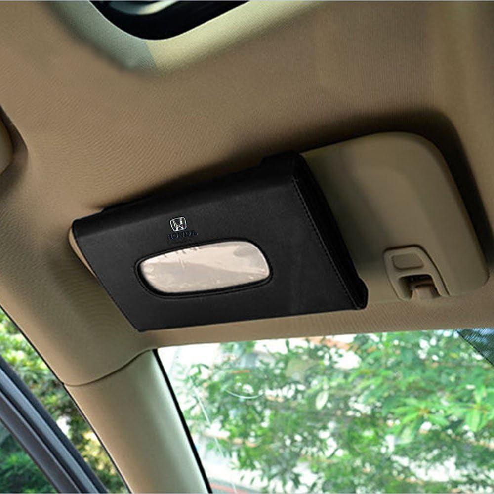 Amazon Honda ホンダ 用ティッシュボックス ティッシュカバー ティッシュ ケース 車 高級感 おしゃれ サンバイザー用 ホンダ 専用 車用ティッシュカバー ボックス 車 バイク