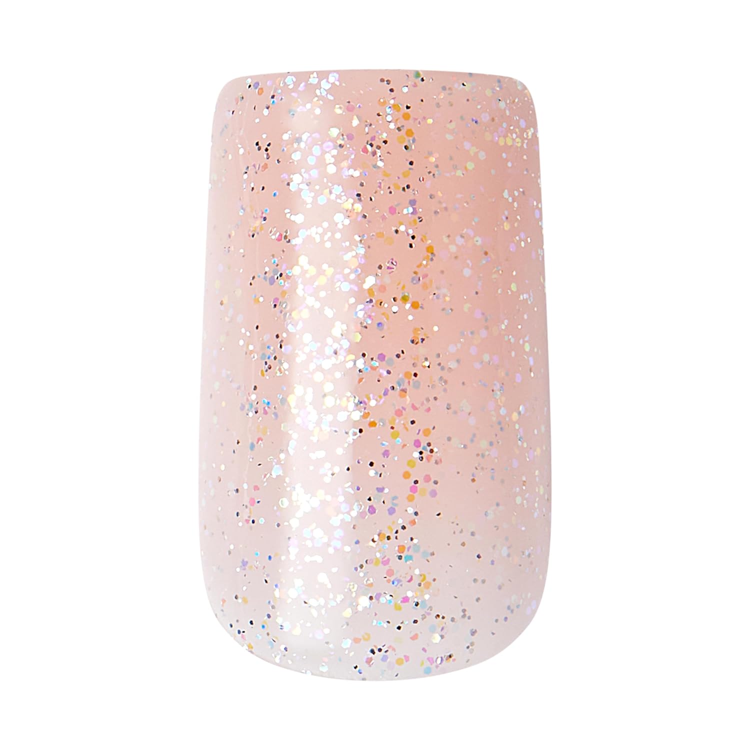 KISS Gel Fantasy Allure Ready-To-Wear Fake Nails – Medium, Square - Transformation, Salon Quality, Smudge Proof, Waterproof, Durable, Wearable, Flexible, Chip Proof, Gorgeous & Shiny | 28 Count