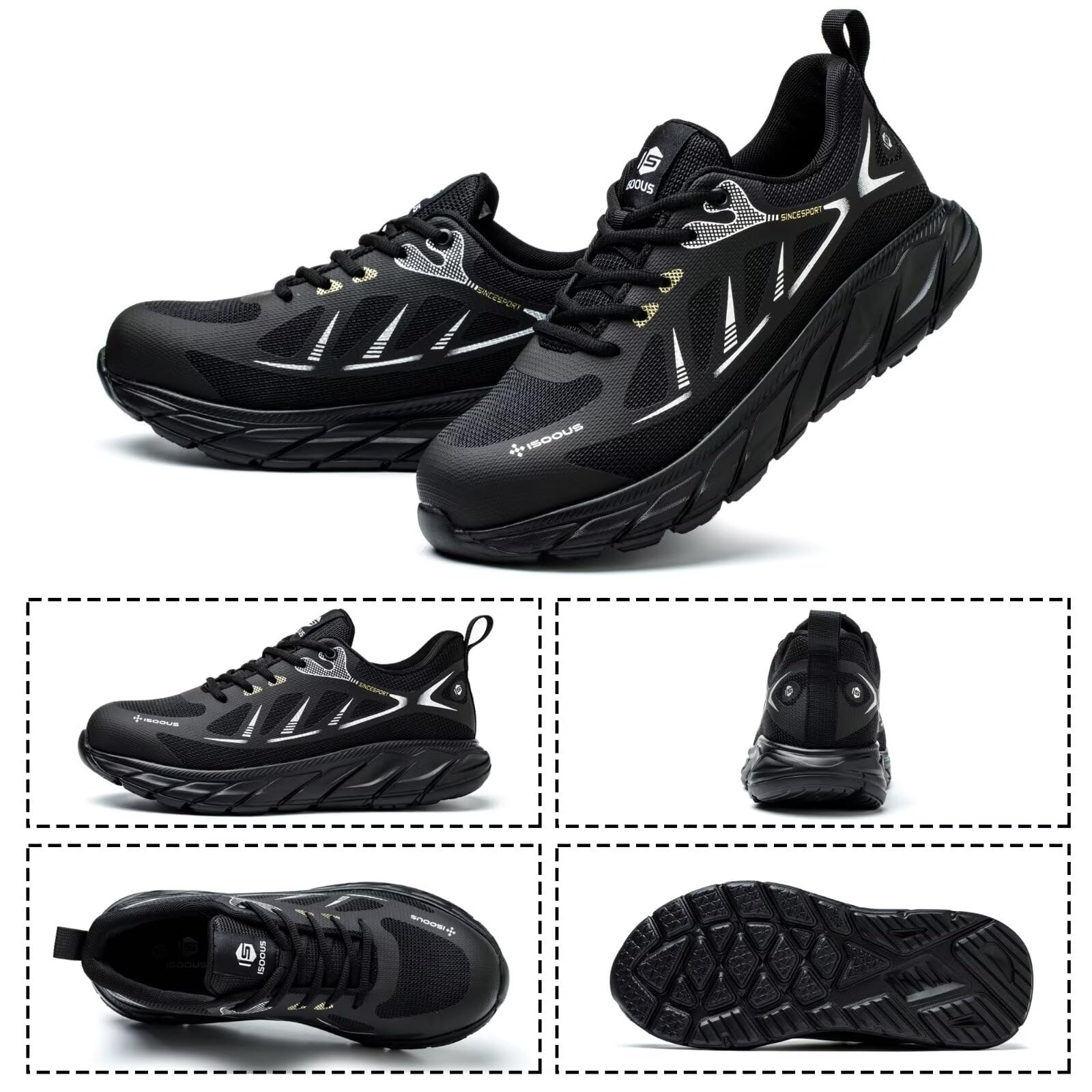 Scarpe Antinfortunistiche Uomo Leggere Scarpe da Lavoro Donna Comodo con Punta in Acciaio Antiscivolo Scarpe Sicurezza