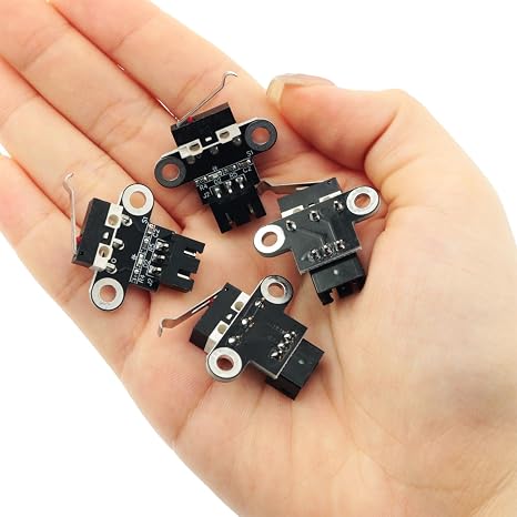 DZS ELEC 4PCS Mechanical Endstop Limit Switches Horizontal Modular Endstop Switches with 1m Cable for Printed Parts 3D Printing Control Panel