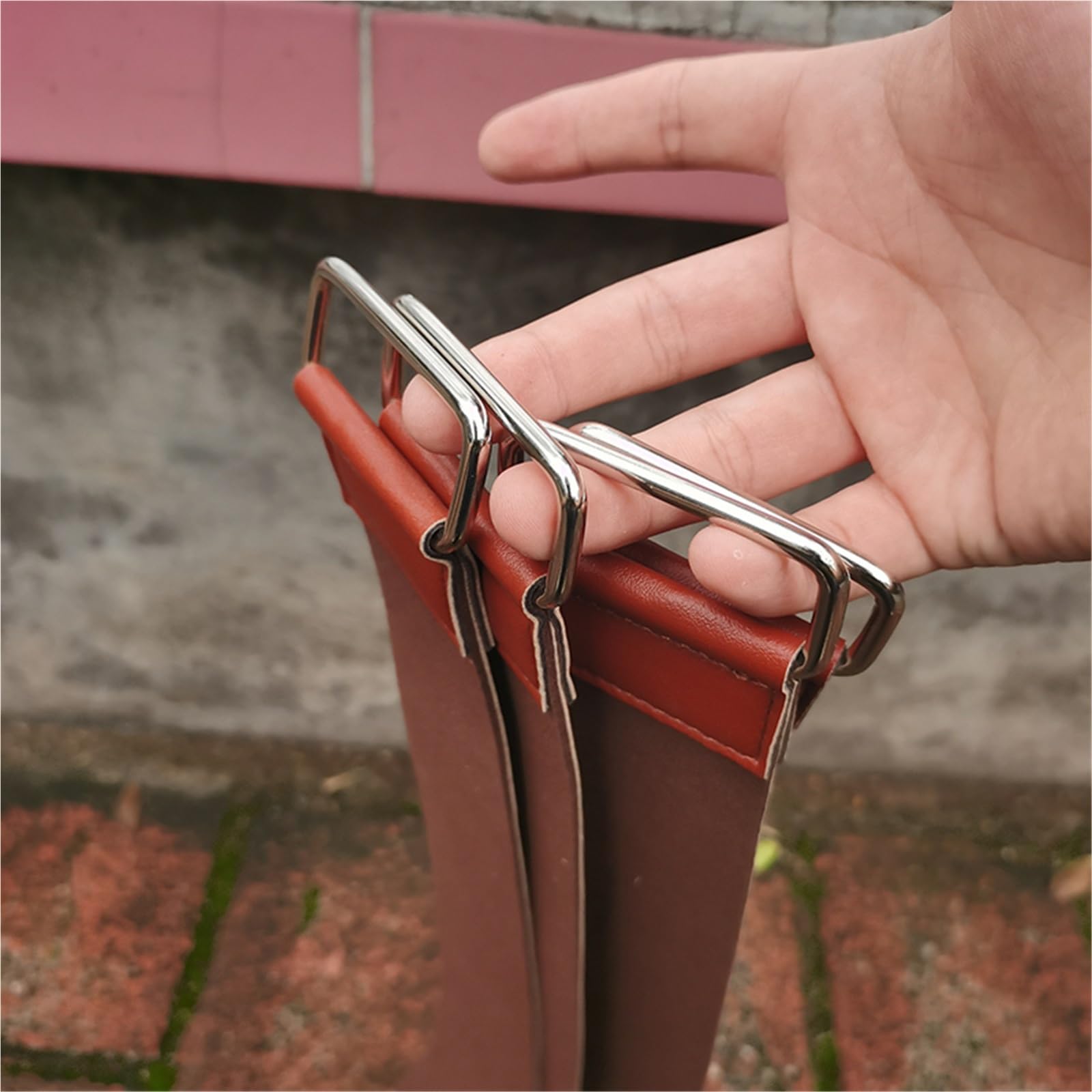 Cinghia abrasiva in pelle Affilacoltelli in pelle, cinghia da barbiere, cintura dritta, coltello pieghevole, affilacoltelli, for affilatura(Color 1-2pcs)