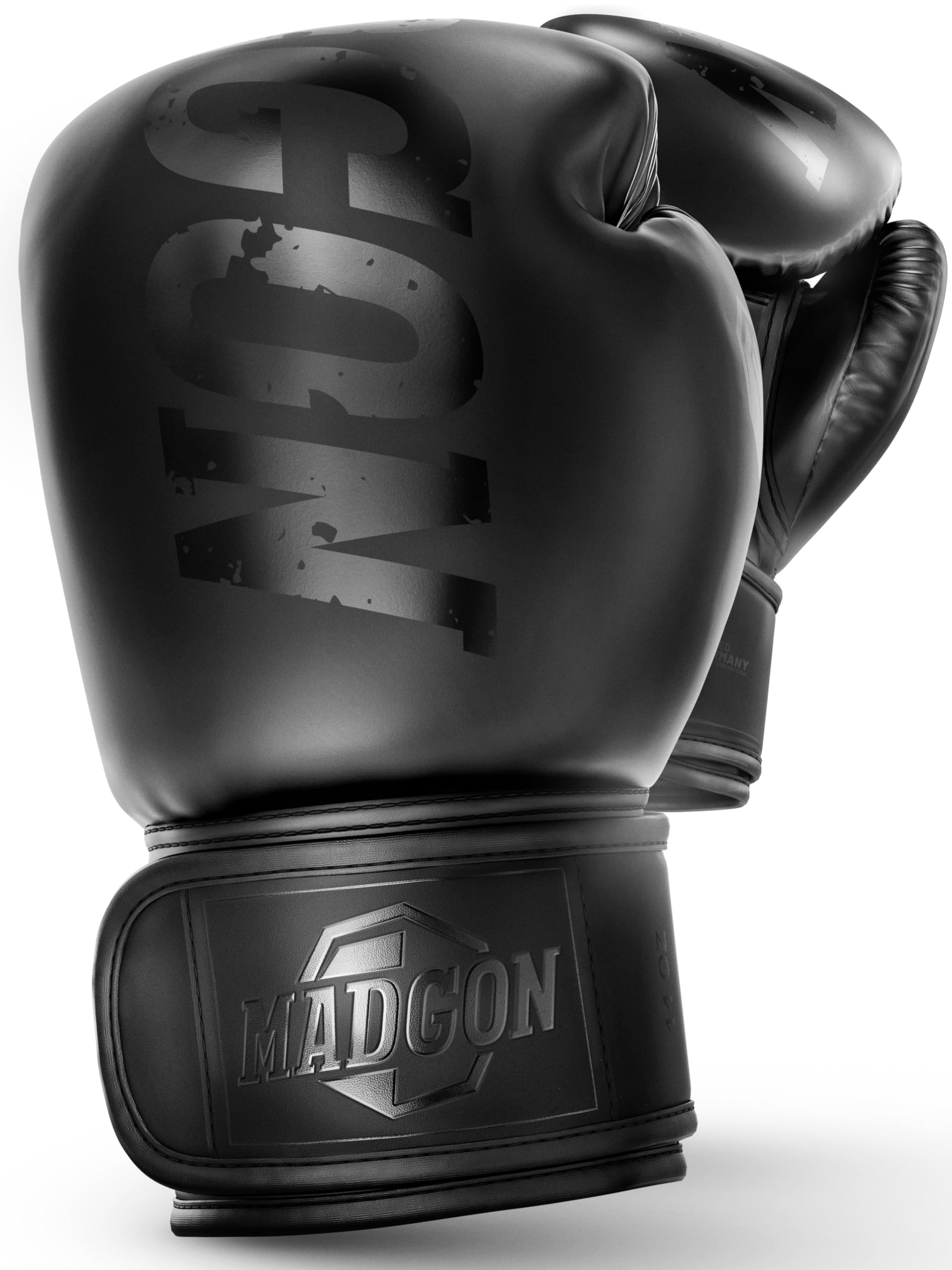 Martial rękawice bokserskie z wysokiej jakości materiału zapewniającej długą wytrzymałość. Rękawice do kickboxingu, do sztuk walki, MMA, sparingów i boksu z optymalną amortyzacją, w zestawie z torbą. czarny/czarny 354,88 ml