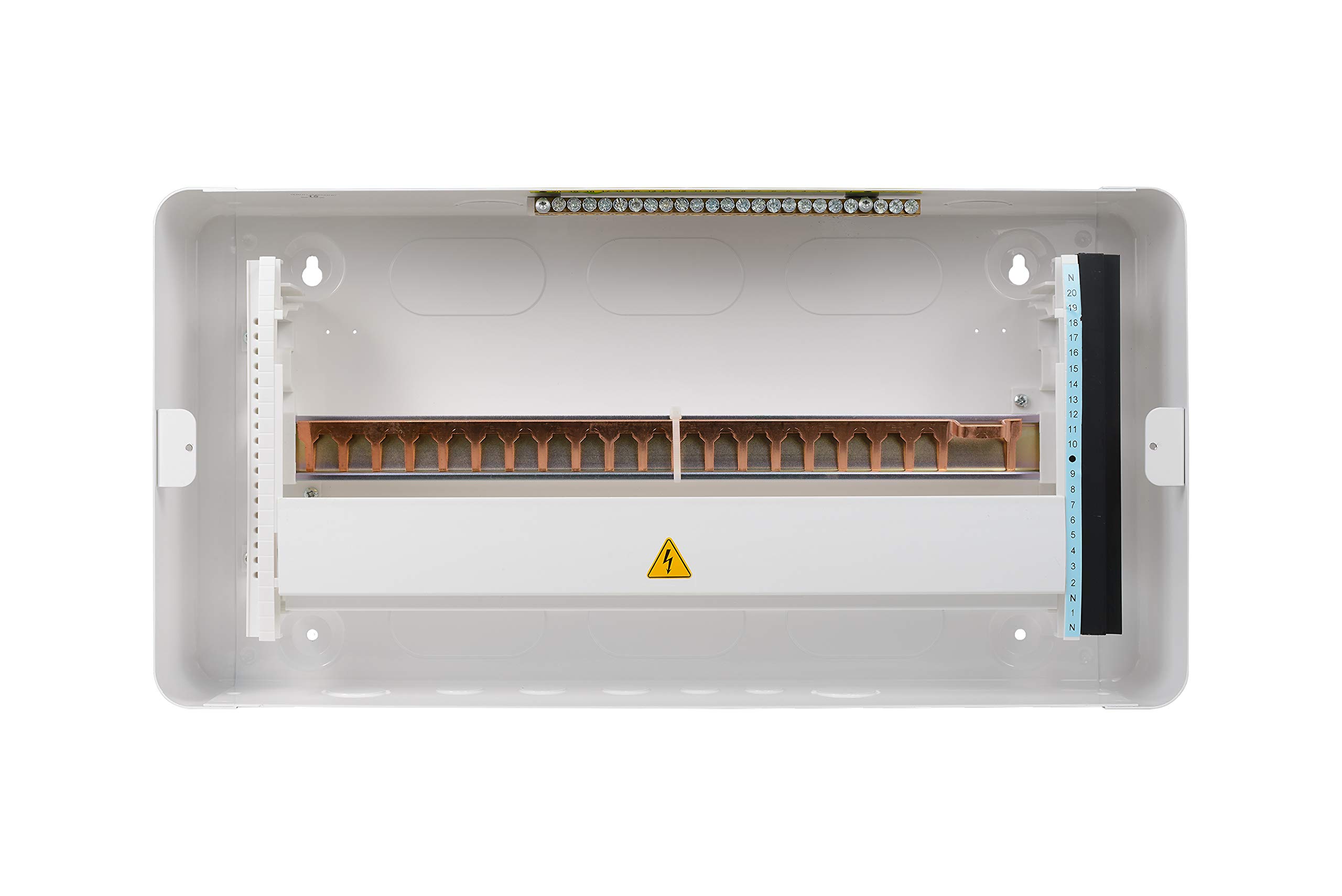 Schneider Electric EZ9E20MCU Easy9 - Consumo de metal (20 vías, 100 A, 230/240 VAC, 50 Hz, color blanco)