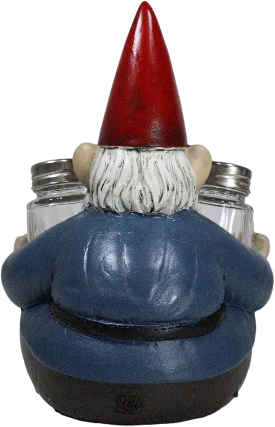 Ebros Gift 'Salty Enough?' Feisty Grinchy Gnome Flipping The Bird Glass Salt And Pepper Shakers Holder Figurine 7.25"H Rude Gnomes Whimsical Decor For Kitchen And Dining Entertainment
