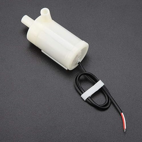 Miniatura 5 de AYNEFY Bomba sumergible de CC, DC 3V5V6V fuentes horizontales de bajo ruido, pequeña bomba sumergible anfibia para acuario fuente de peces hidroponía