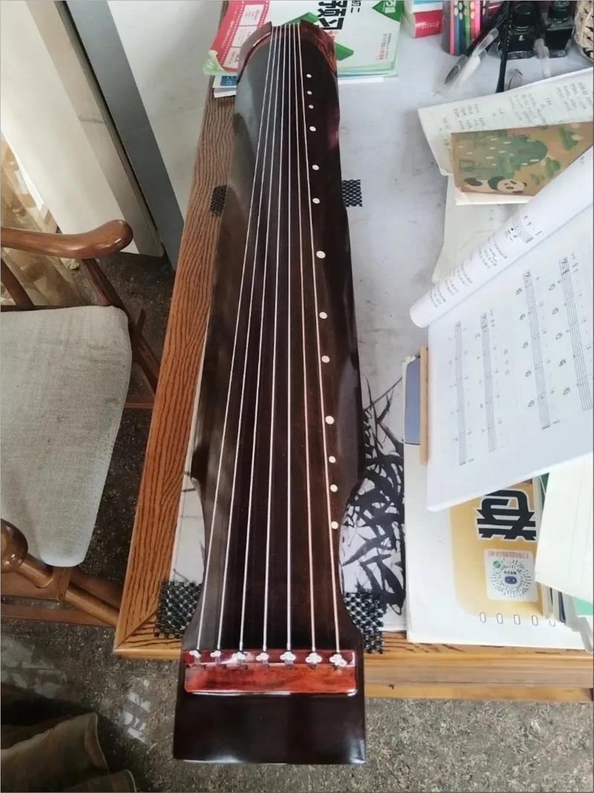 Guqin Concert Guqin (cithare Chinoise) Instrument De Pratique Portable Pour Débutant Professionnel À Cordes Traditionnel