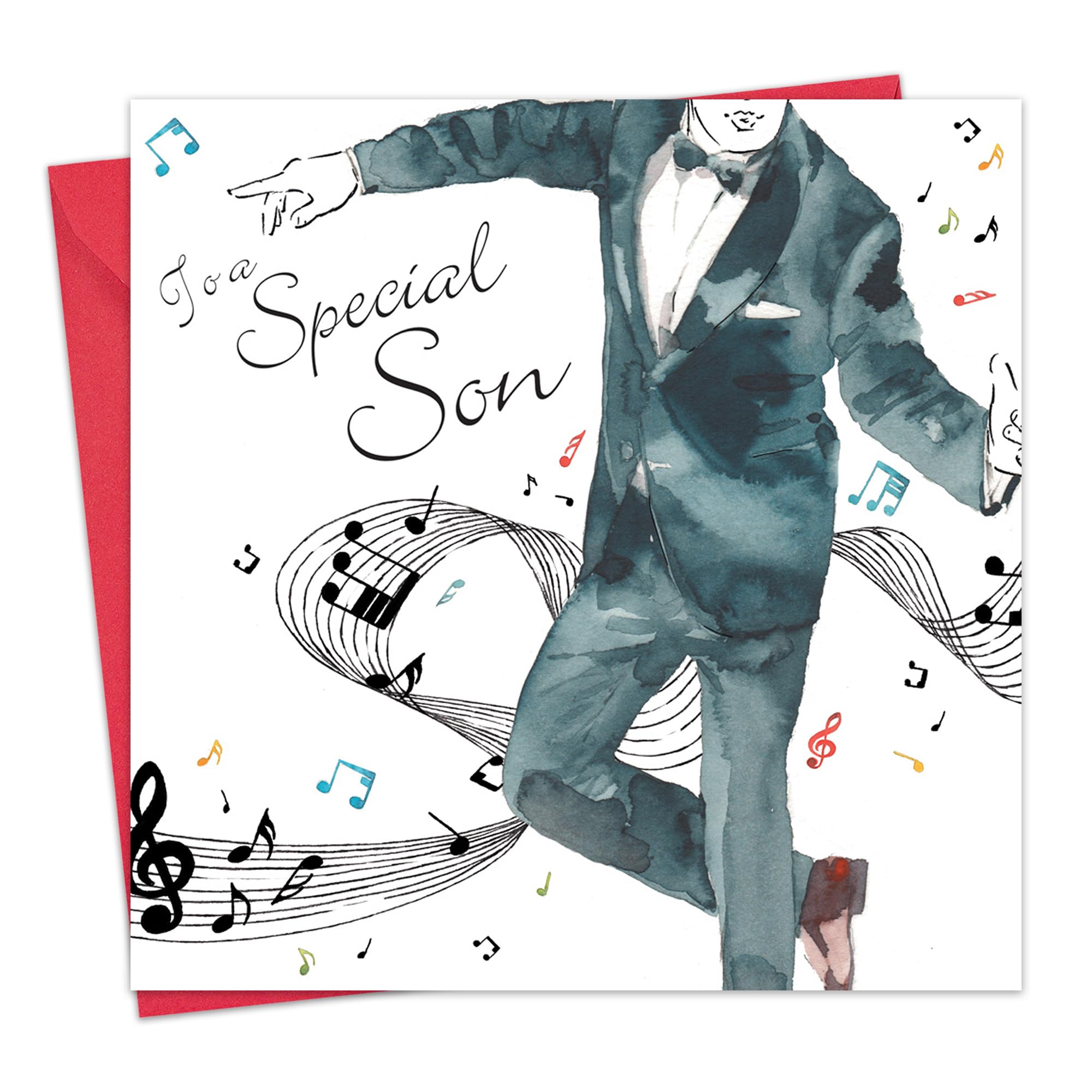 Geburtstagskarte Für Den Sohn – Mit Sportwagen-Motiv, Silberfolie & Aquarell-Look