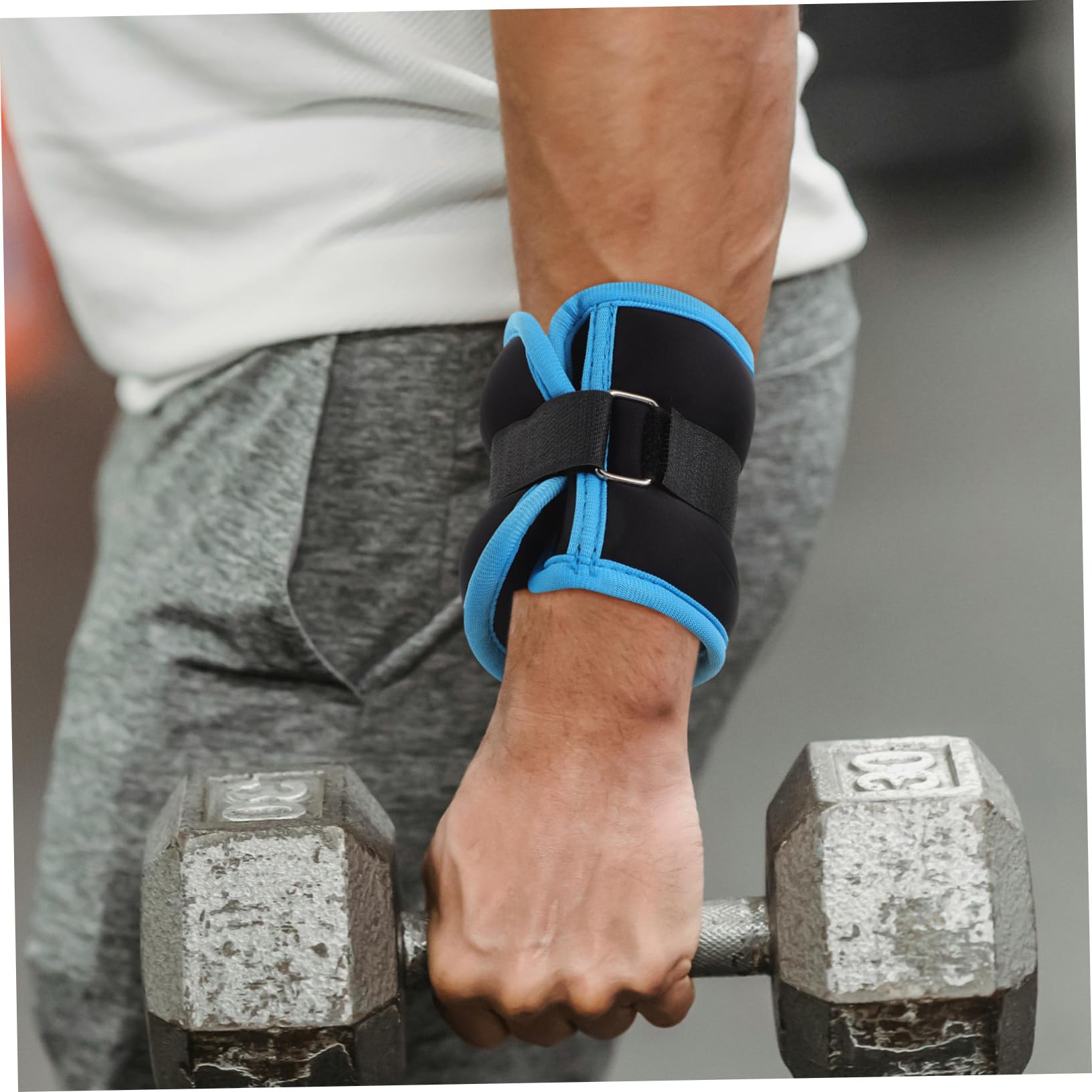 iplusmile Cavigliera Peso 2 Pezzi da 0,5kg in Neoprene e Sabbia di Ferro, Pesetti Polsi per Jogging e Allenamento a Casa, Portatili