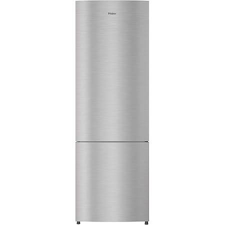 Haier 320 L 2 Star Inverter Frost Free Double Door Refrigerator Hrb 3404cis E Inox Steel Bottom Freezer Amazon In Home Kitchen