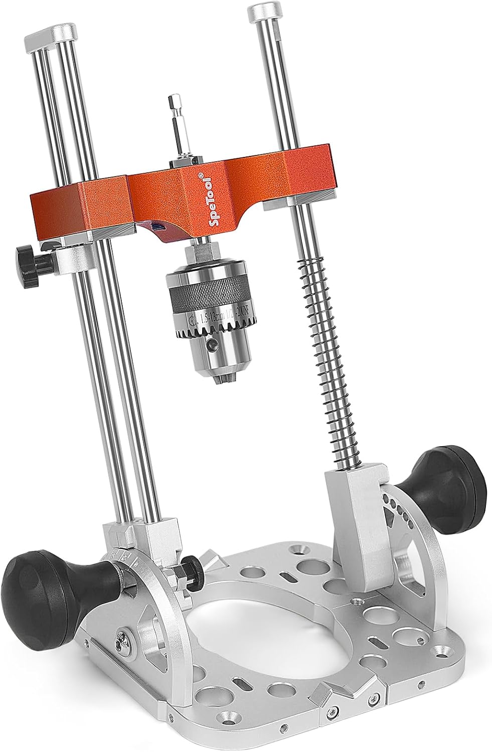 SpeTool Portable Drill Guide with Liner Ball Bearings Guide Poles