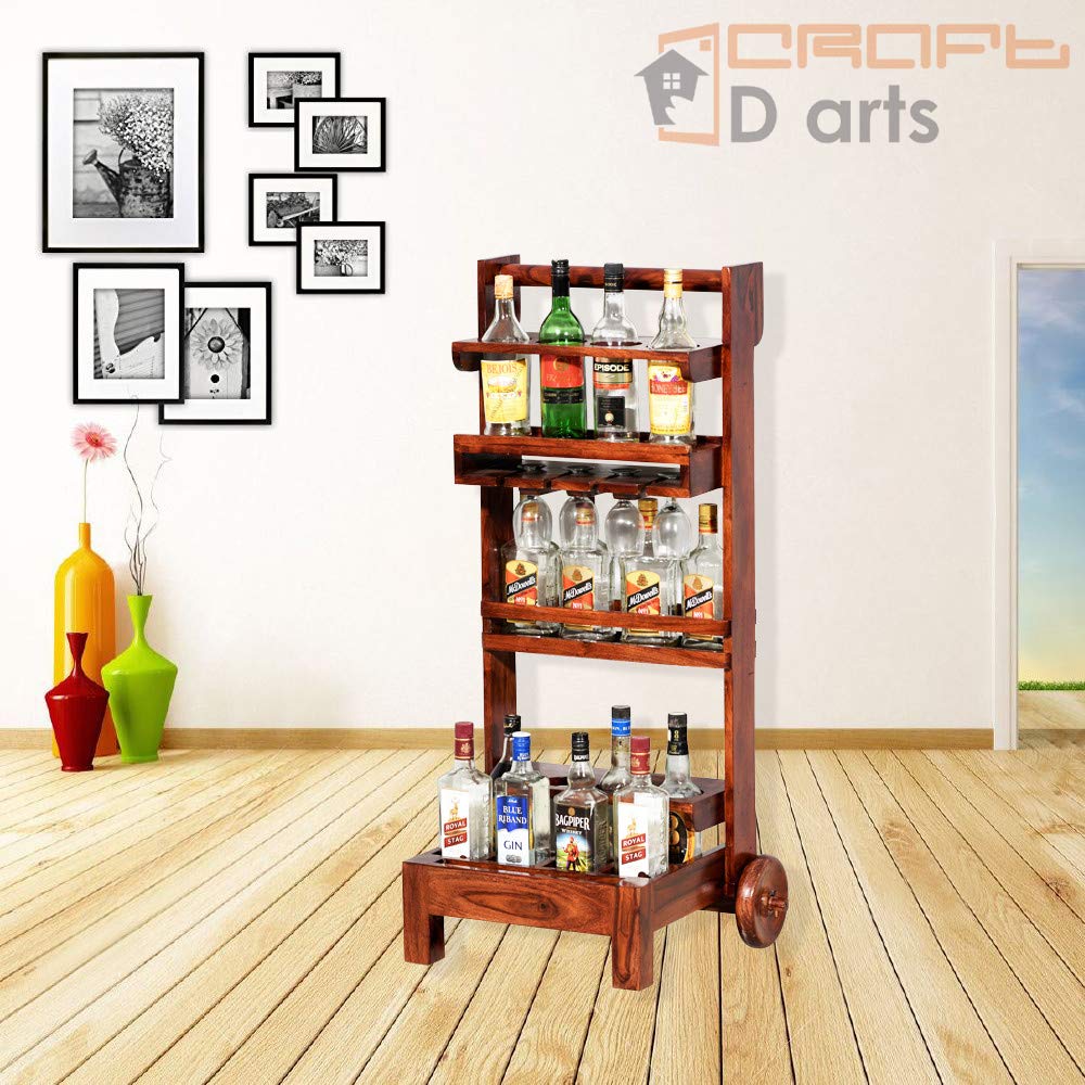 Wall Mounted Wine Glass Rack - 8 Glasses -3