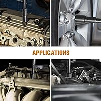 Vista 7 de 8 PCS Long Magnetic Nut Driver Set, 6 Inches Metric, 1/4 Inch Hex Shank Nut Drivers for Impact Drill, Cr-V Steel