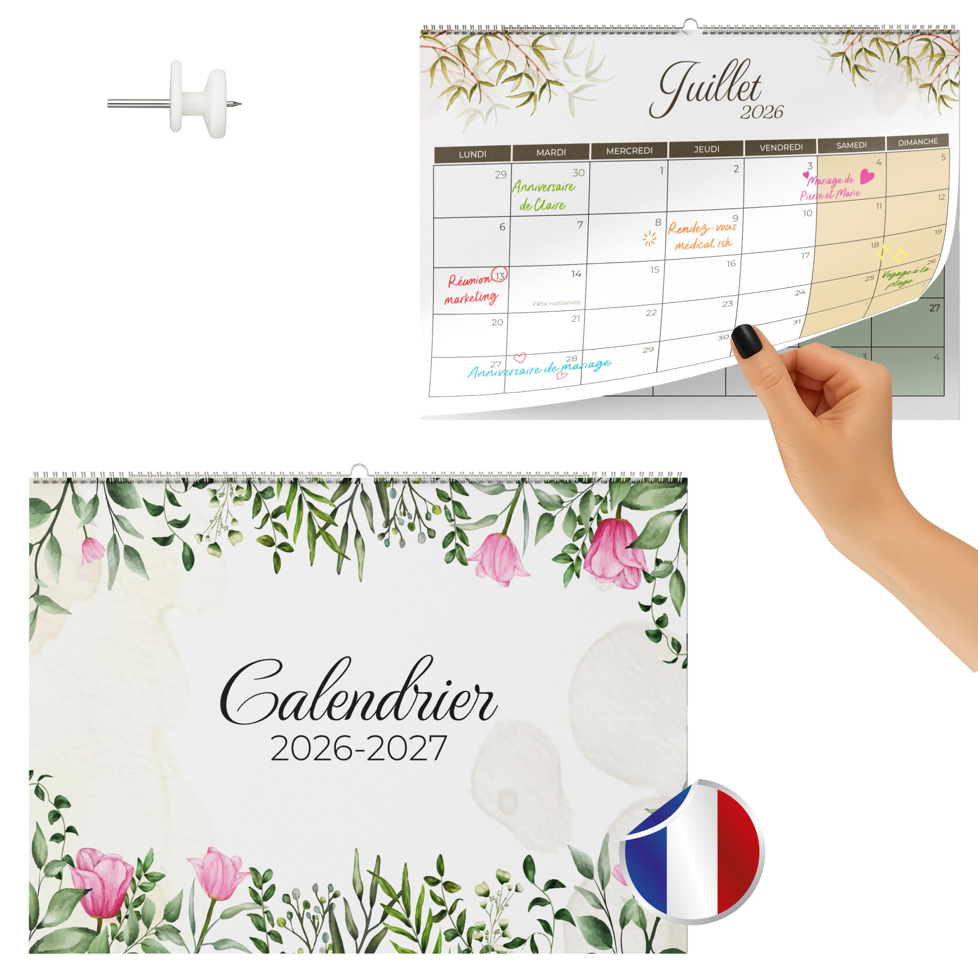 finoly calendrier mural jan 2026 - juin