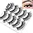 outopen 10 Pairs Manga Lashes Wet Look Thai Style Anime Cosplay Lashes 20mm Dramatic Doll Lashes Spiky Japanese Korean Lashes(Wet Spiky 15-20MM)