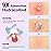 Sosky Hologram Pimple Patches for Face, Hydrocolloid Acne Patches with Salicylic Acid, Cute Star Zit Stickers,Colorful Blemish Covers,48 Count Blue Pink Star Heart Moon Flower