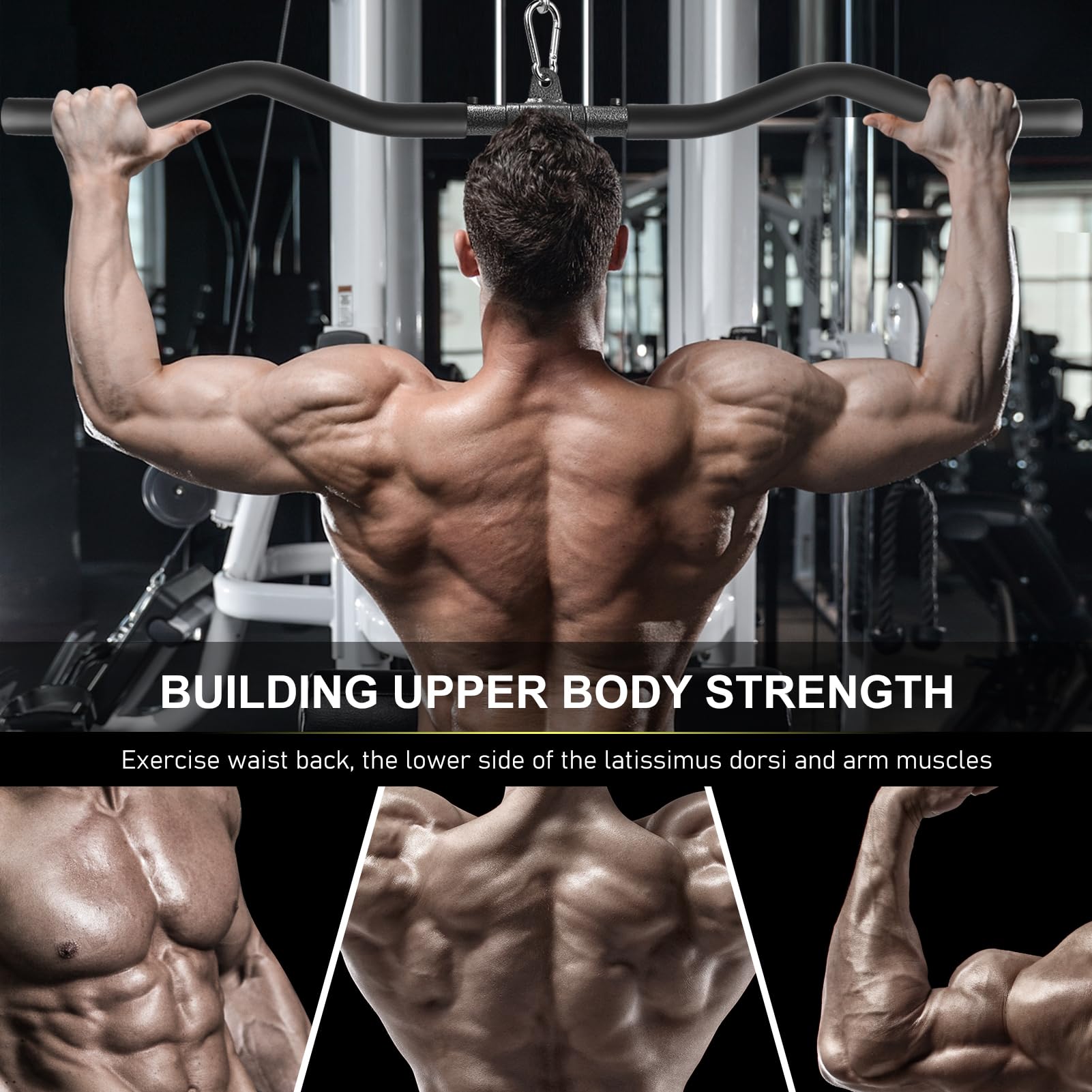 Barra LAT Machine, Sbarra Lat Machine, DIY Asta LAT Machine Attrezzi Palestra in Casa Barra per Trazioni Lat Machine Accessori per Macchine Fitness