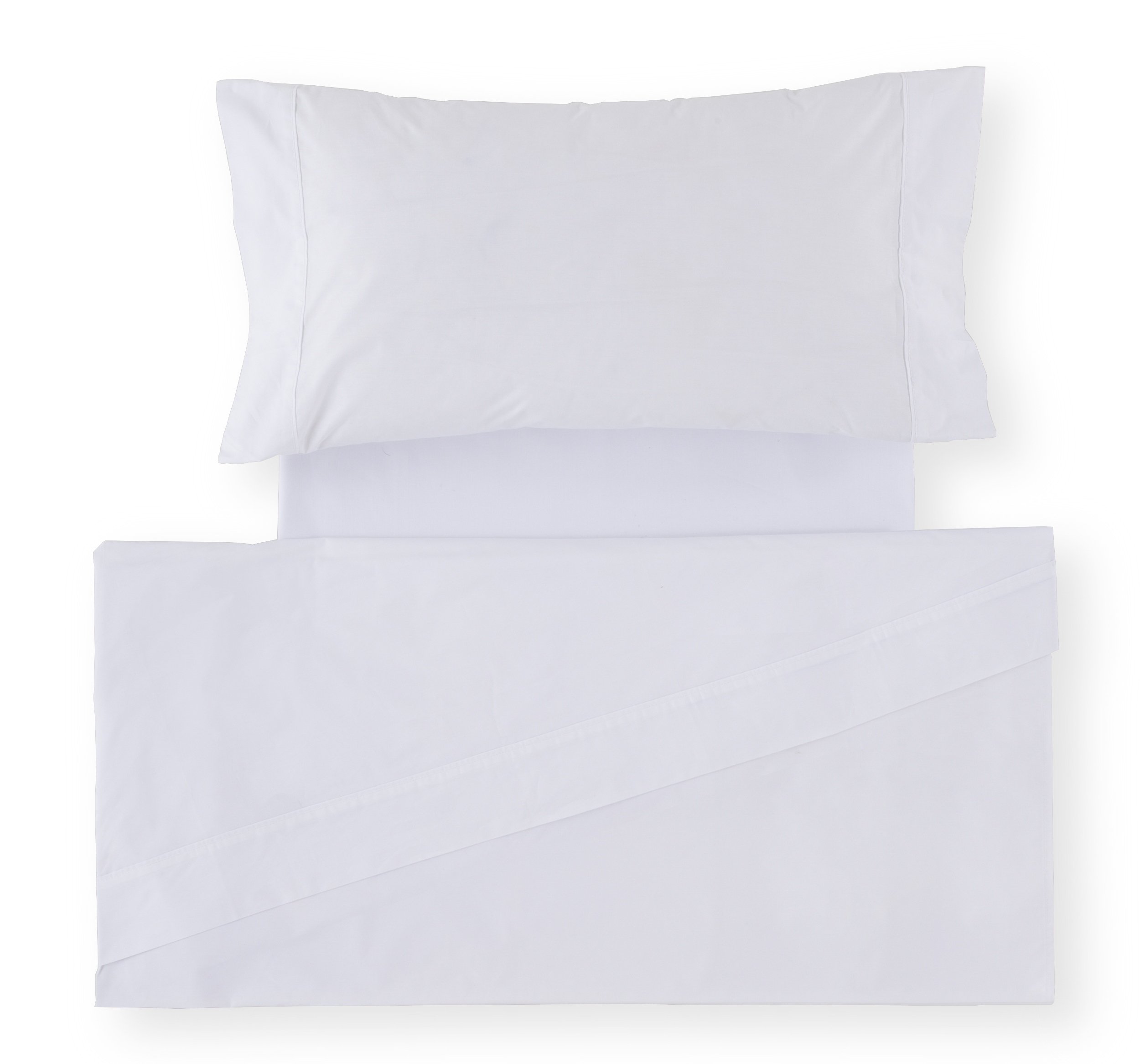 Parure de couette bleu Greta pour lit 180x200 cm en pur coton 200 fils
