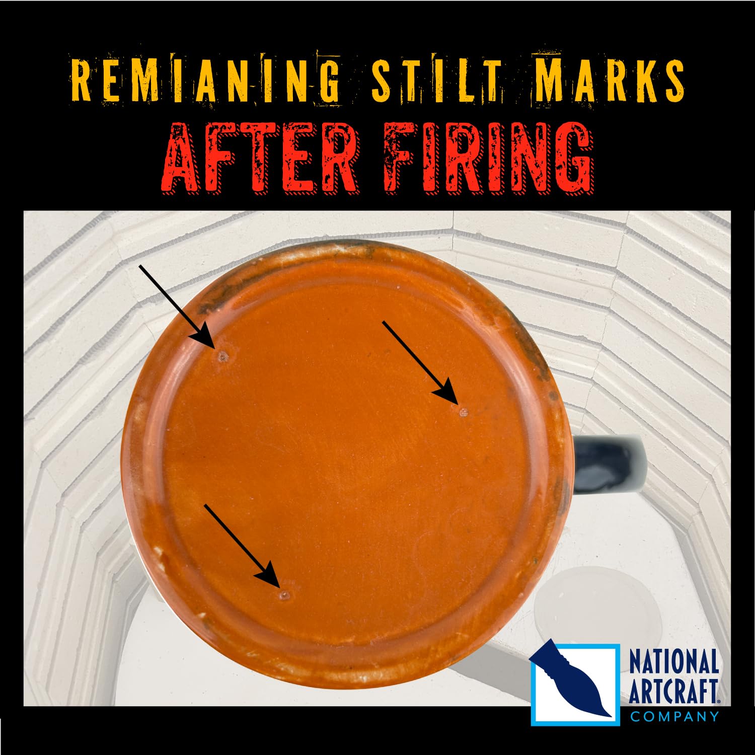 Ceramic Stilt for Kiln Firing of Tall Ceramic and Doll Pieces - Includes 7 Rods - 4" Between Outside Pins - (Pkg/1) - Maximum Firing Temperature 2025 Degrees - Cone 03