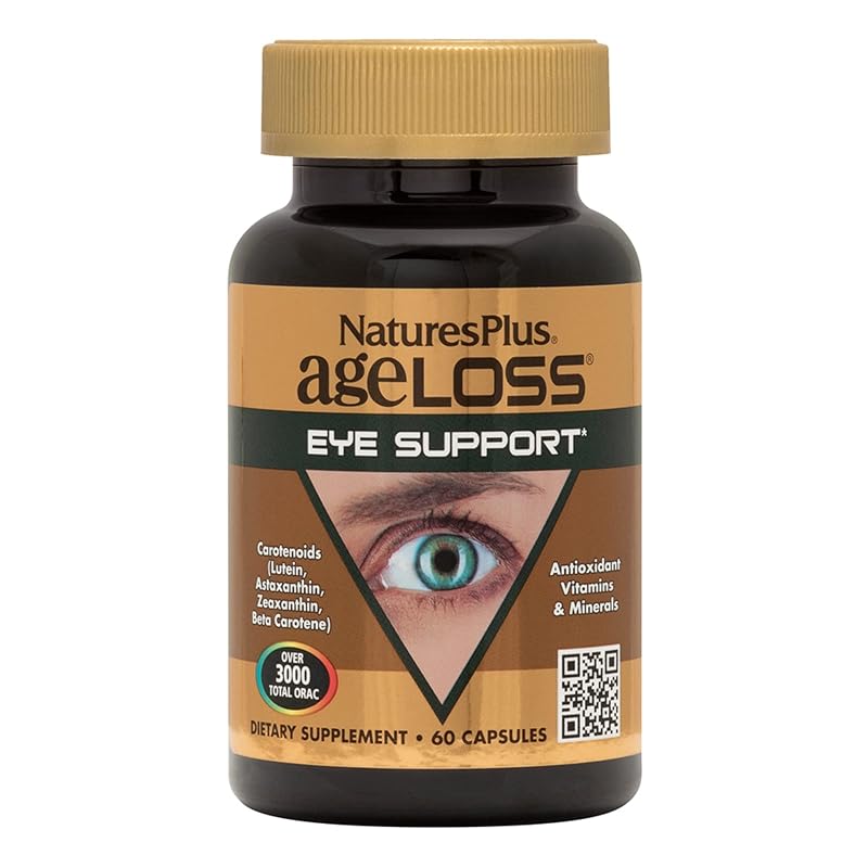 NaturesPlus Suplemento de luteína com astaxantina e zeaxantina, 60 cápsulas