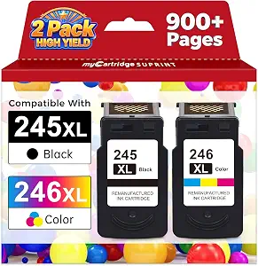 MC SUPRINT 245XL Ink Cartridge Replacement for Canon 245XL 246XL Combo Pack