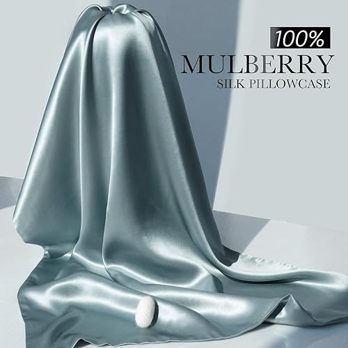 Vista 4 de Funda de almohada 100% seda de morera para cabello y piel, 22 Momme seda natural pura de ambos lados con cremallera, funda de almohada para mujeres