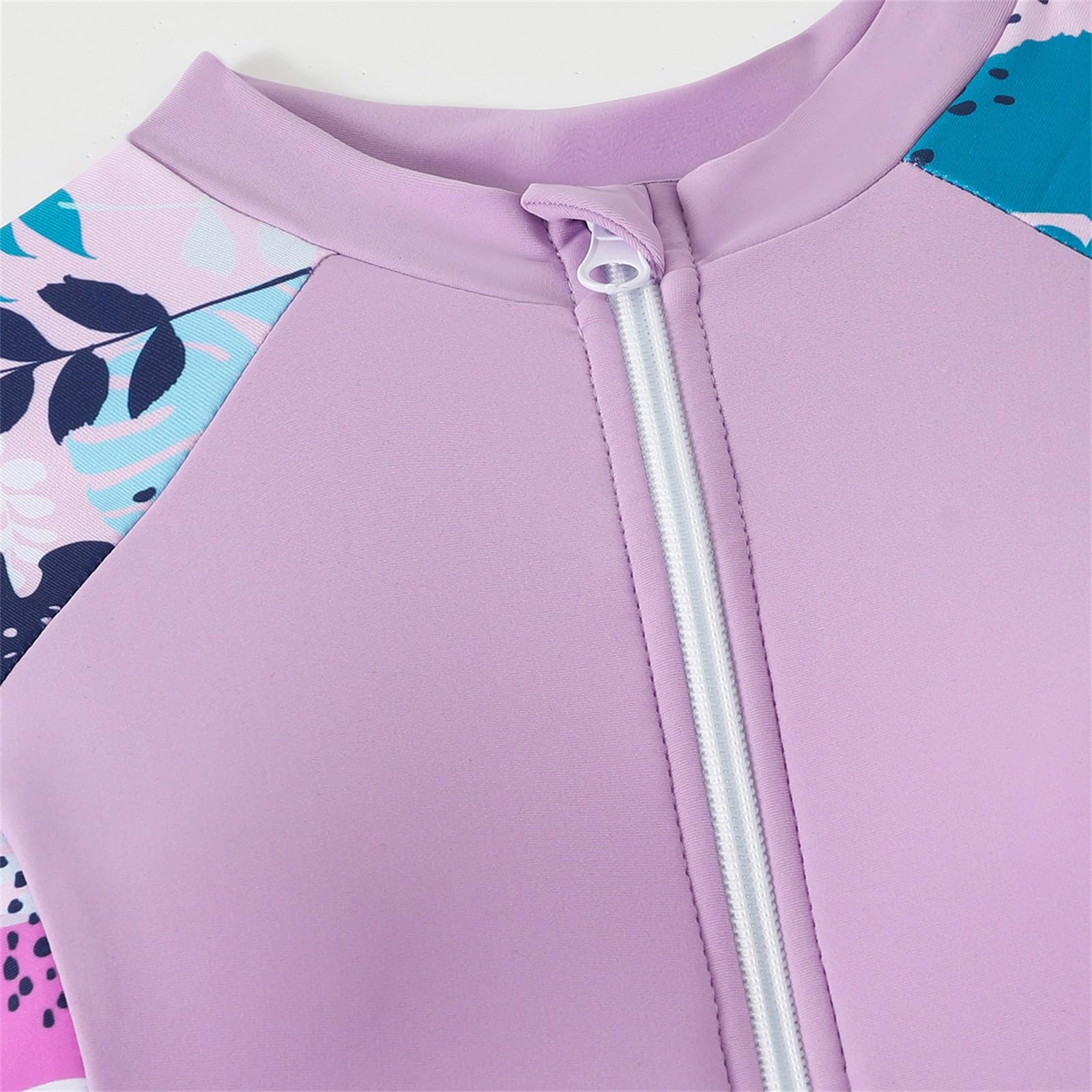 Enfant Fille Maillot de Bain Musulmane Anti UV Tenue Manches Longues avec Pantalon de Bain Burkini Combinaison Natation Plage Surf