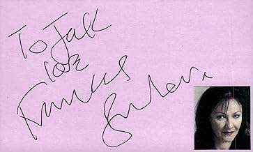 Frances Barber Signed Auto 3x5 Index Card Goal II - Autographed Soccer Photos