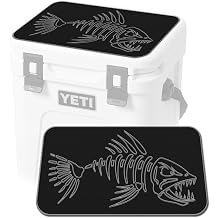 USATuff SeaDek EVA Mat Cooler Pad fits YETI | Peel & Stick Application | Non Slip Comfort Accessories - Bonefish Design Black-StormGray