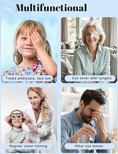 Miniatura 5 de 20 parches adhesivos para los ojos para niños, parche médico desechable transpirable para ambliopía ojo perezoso, vendajes adhesivos sin látex para
