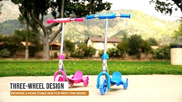 Razor A5 LUX Kick Scooter - Pink - FFP,38.6 Inch & Jr. Lil' Kick Scooter