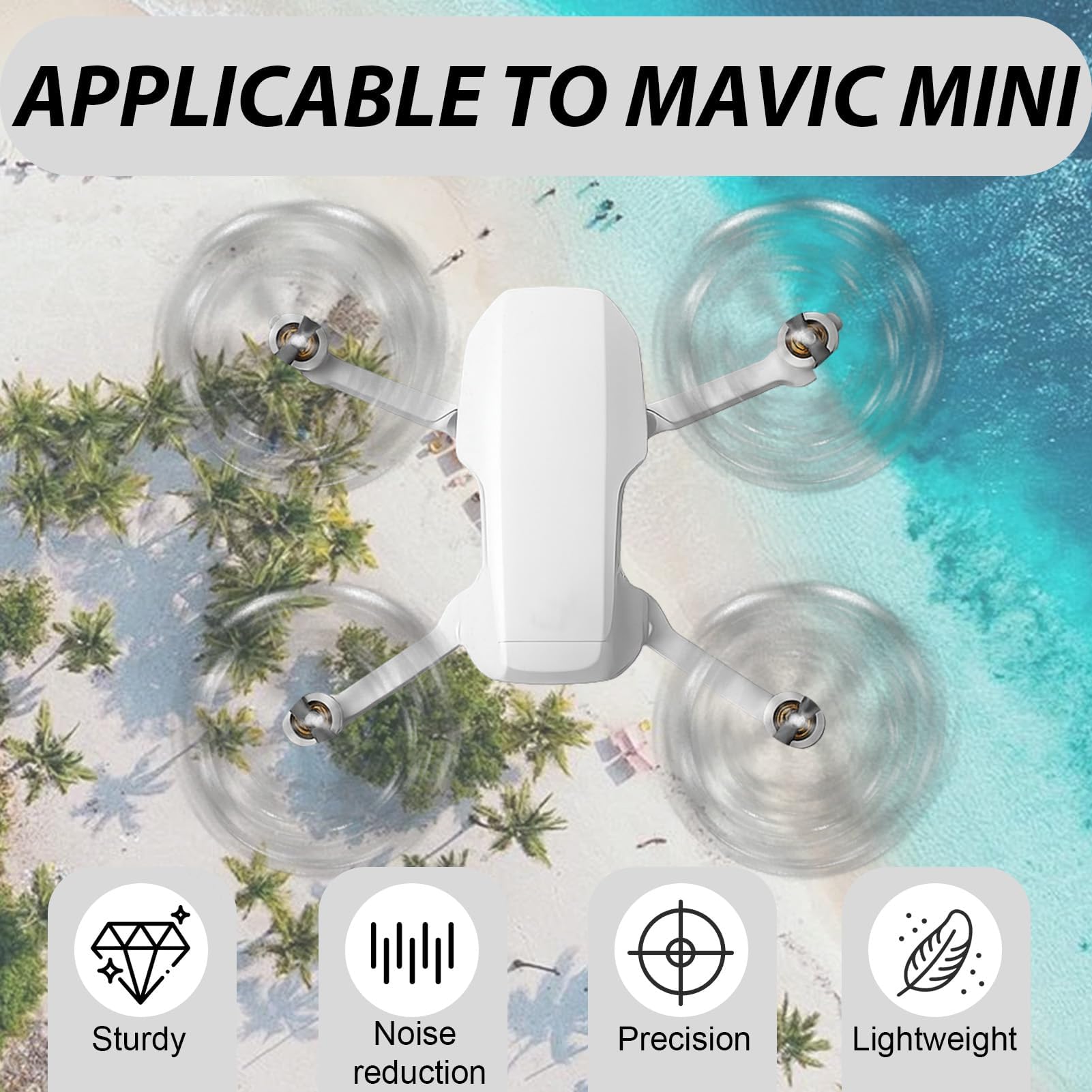 24 hélices pour DJI Mini 4K, Mini 2 SE/2/SE, set de remplacement d'hélices 4726FM, à faible bruit, vis aériennes, accessoires pour drones avec vis et tournevis