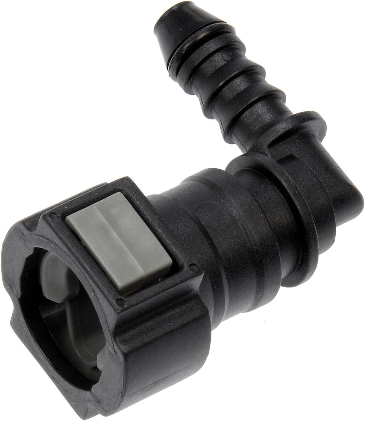 Dorman 800-212 Quick Connector 3/8 In. S TO 6mm Nylon 90 with O ring, 2 Pack Universal Fit