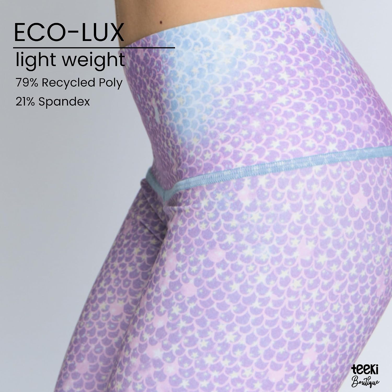teeki Hot Pants Leggings for Women, USA Made Sustainable Eco Luxury Activewear Quick Dry
