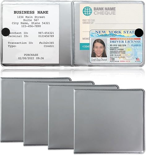 Kewucn Paquete de 4 soportes para seguro de registro de automóvil, organizador esencial de 10.55 x 4.8 pulgadas con cierre, accesorios interiores de disponible en Yaxa Colombia