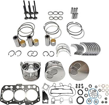 3TNV80 Engine Overhaul Rebuild Kit No cylinder liner For Yanmar 3TNV80 3TNV80F Engine Generator Tractor For John Deere 26G Excavator Piston Diameter 80mm 119E10-22080 119E1022080