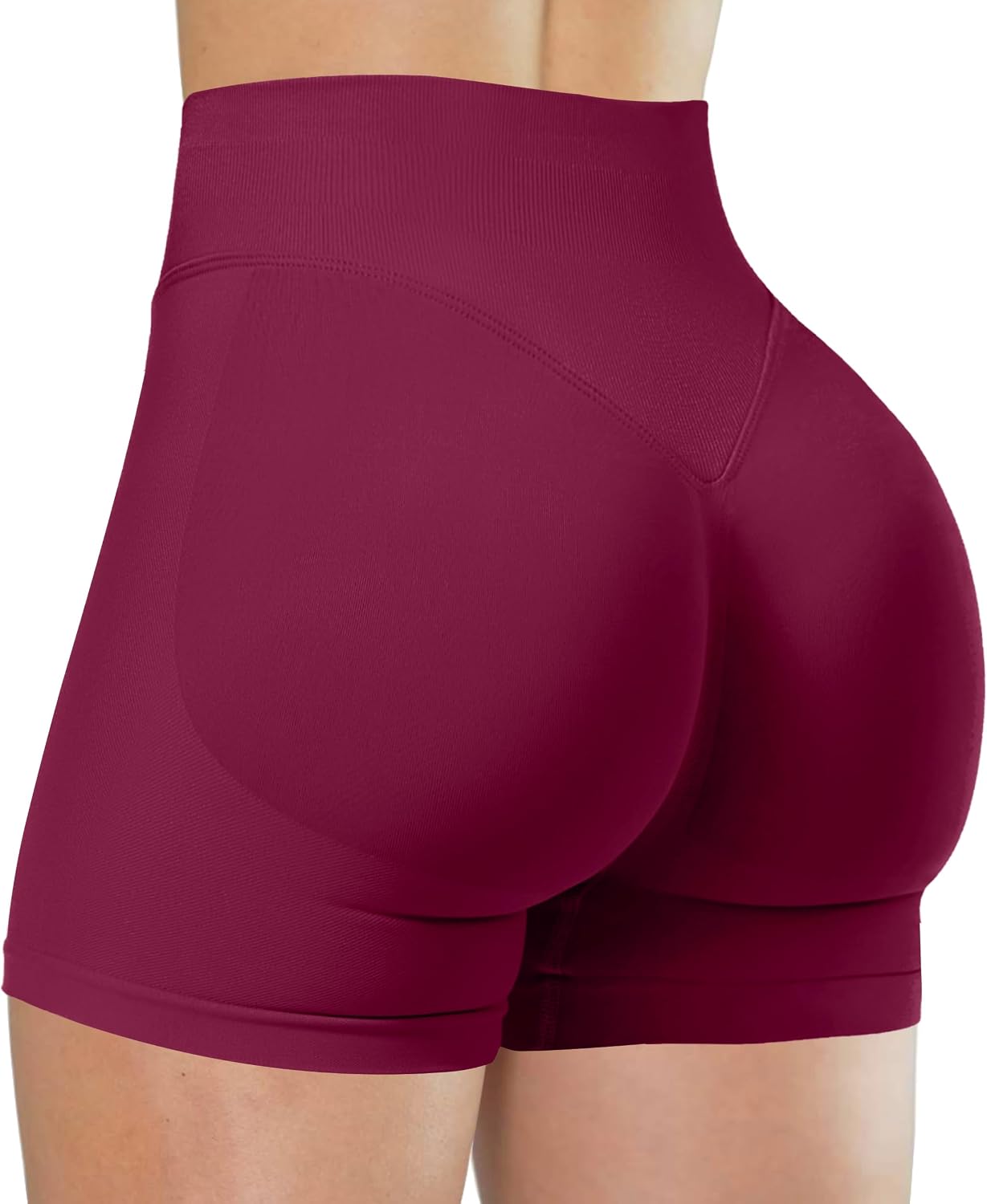 Unthewe Womens Workout Seamless Scrunch Butt Lifting Shorts High Waisted Tummy Control Gym Yoga Shorts