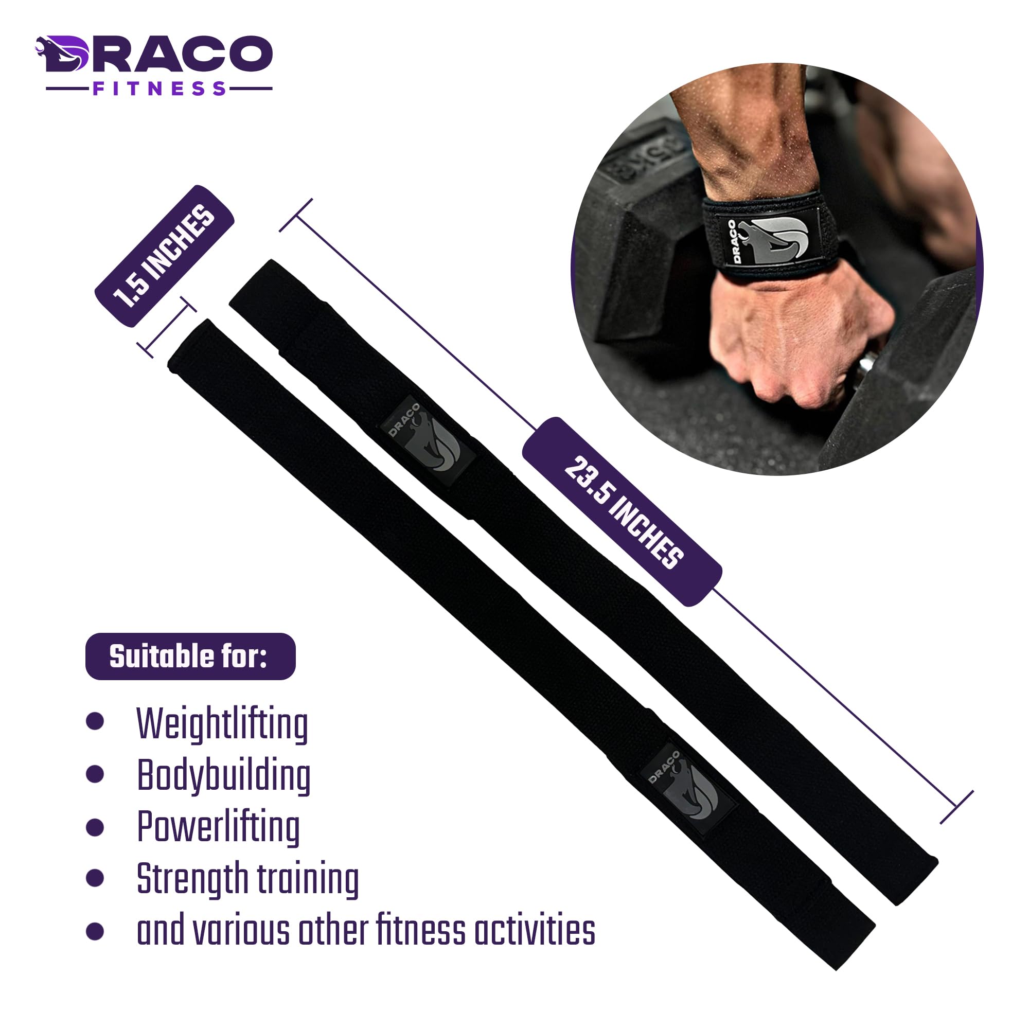 Correas de muñeca acolchadas de neopreno para levantamiento de pesas, culturismo, levantamiento de potencia, entrenamiento de fuerza, peso muerto