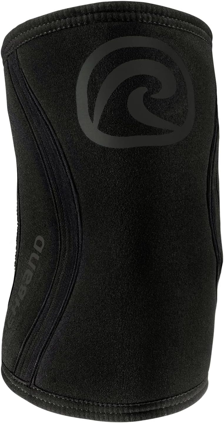 Rehband Elbow 5mm Compression Sleeve, Neoprene Elbow Sleeves for Weightlifting, Anatomical Design, Non-Slip & Close Fitting, Elbow Support Unisex, Colour:Carbon/Black, Size:X-Large
