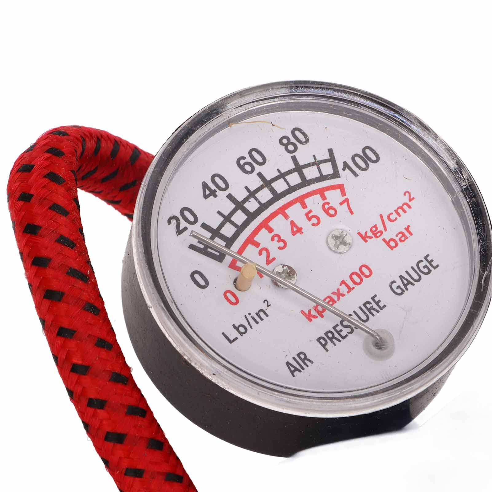 Step On Air Pump, Floor Foot Pump Single Cylinder with Pressure Gauge for Tires Balls Rubber Boats Airbeds Blue