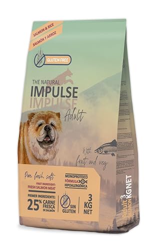 NATURAL IMPULSE Dog SALMÓN Pienso para Perros Adultos - Saco 3 kg