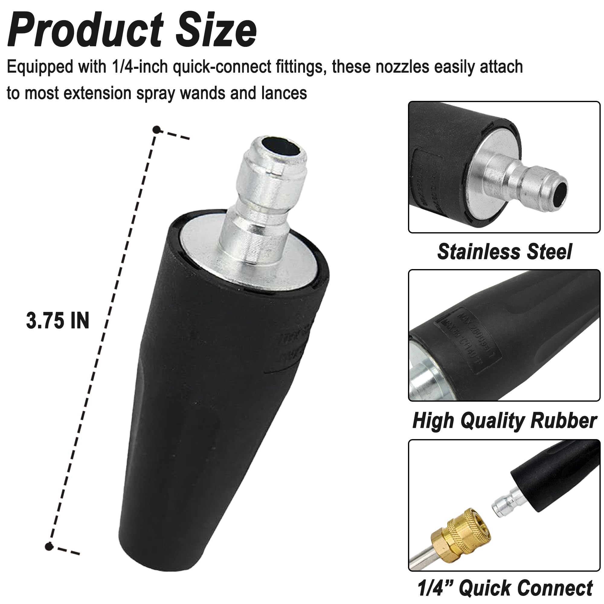 Amazon.com : 2000 PSI Turbo Nozzle, Replacement for Greenworks