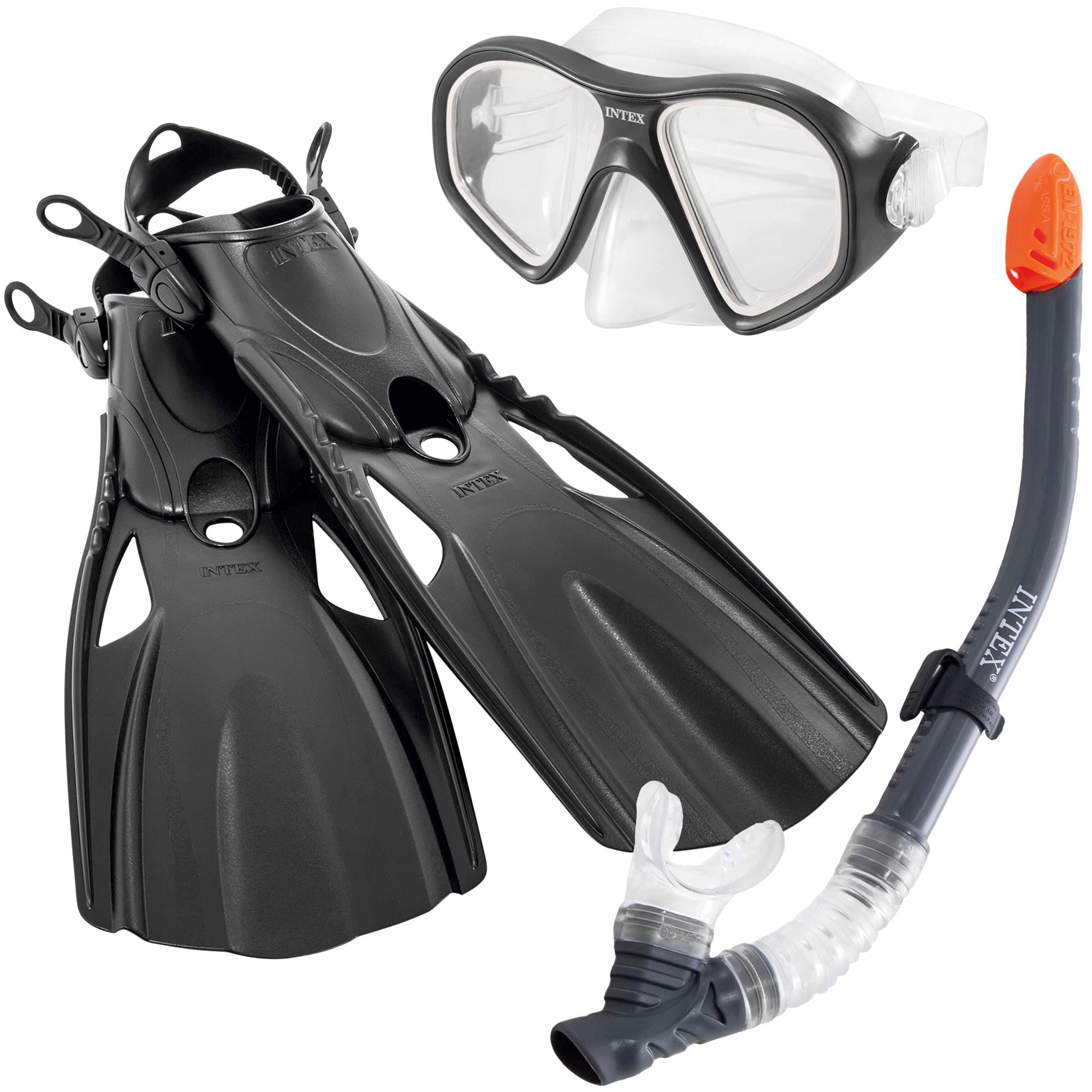 Intex 55657, Set para buceo Reef Rider Sports, Unisex niños, Multicolor, Talla 41-45