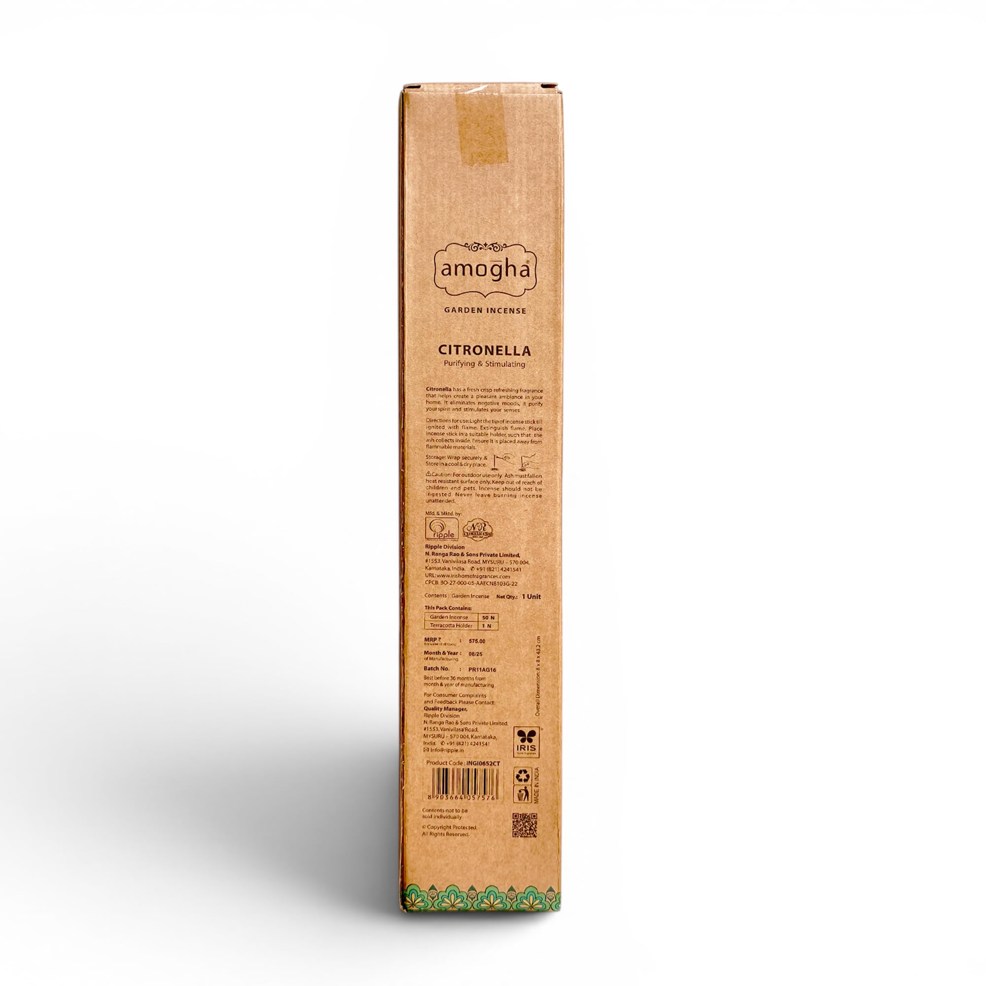 Citronella Garden Incense - Mosquito Repellent Sticks -8