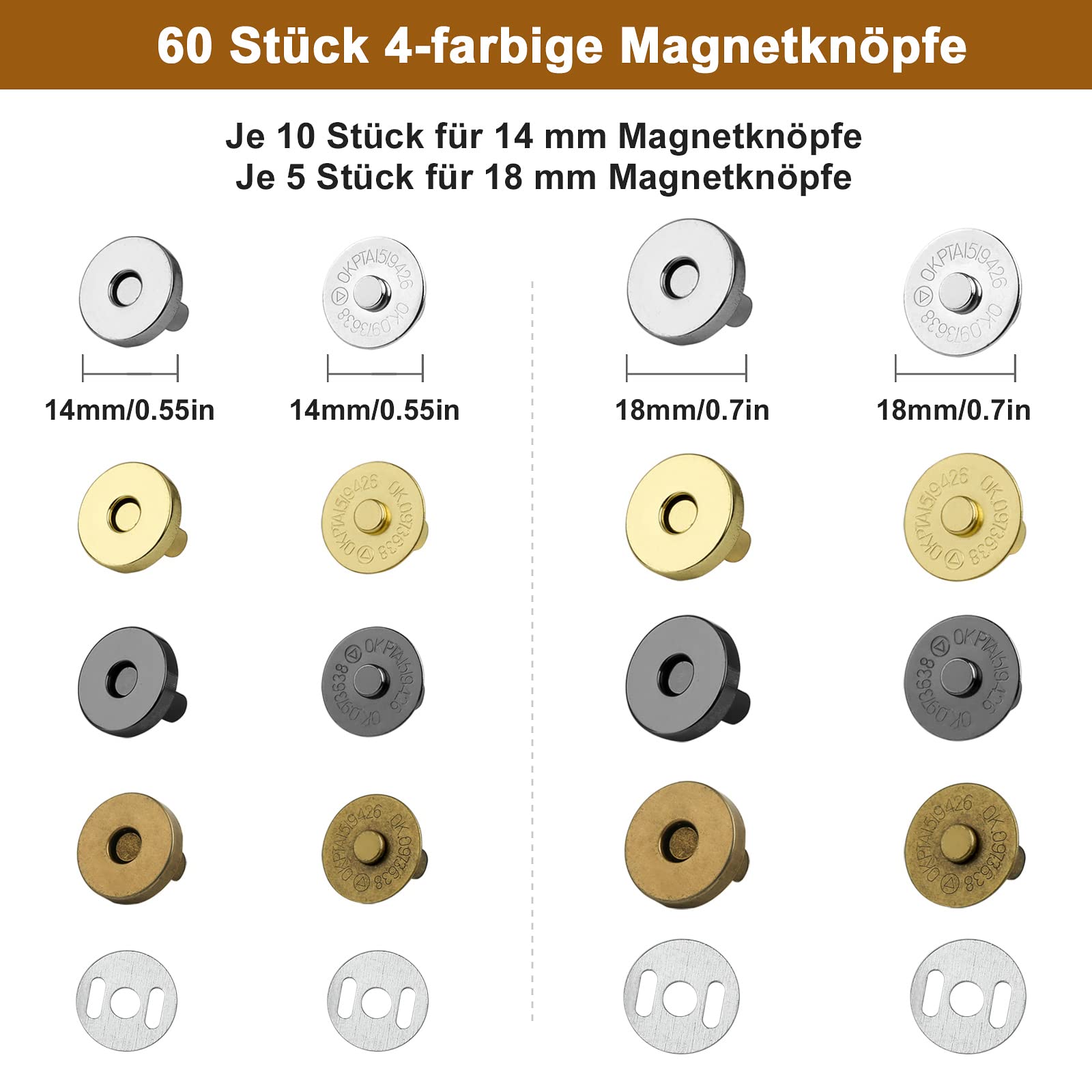 5 Pezzi Fettucce Nylon Nero Con Fibbie - 5M X 20mm Per Riparazione Zaini, Borse E Collari - Foto 2