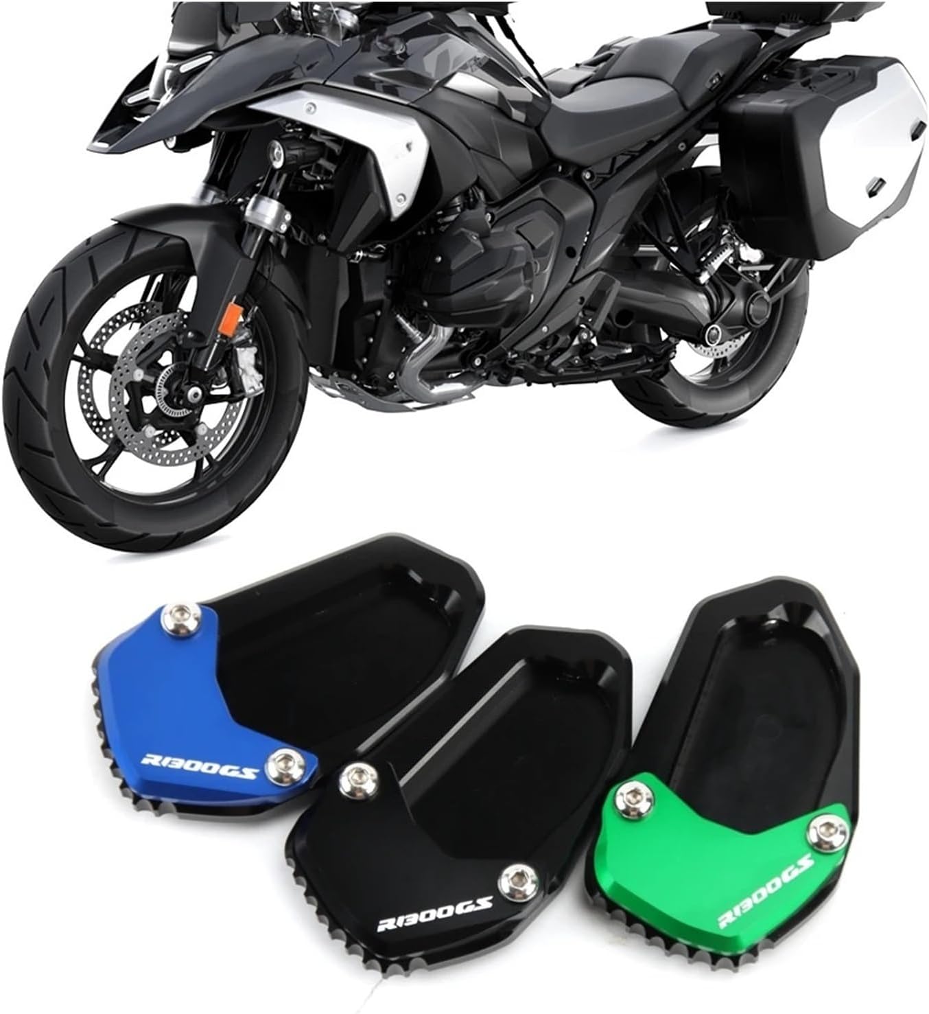 Motorcycle Kickstand Enlarge Plate Motorcycle Side Stand Enlarge Extension For B&M&W GS1300 R 1300 GS ADV Adventure 2024 CNC Kickstand Foot Pad Support